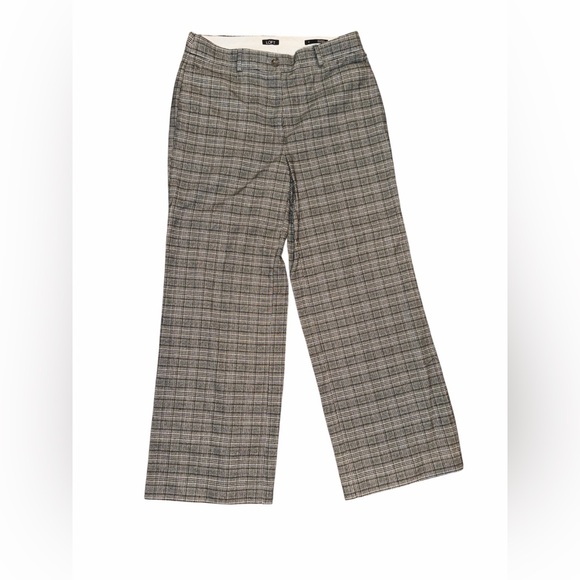 Ann Taylor LOFT Brush Plaid High Waist
Trousers - Picture 3 of 5